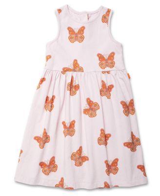 Girls' Recycled Cotton Butterfly Tank Dress - Little Kid by MON COEUR