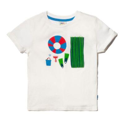 Unisex Recycled Cotton Beach Party T-Shirt - Little Kid by MON COEUR