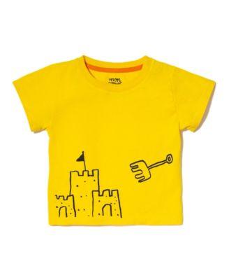 Unisex Recycled Cotton Sandcastle T-Shirt - Baby by MON COEUR