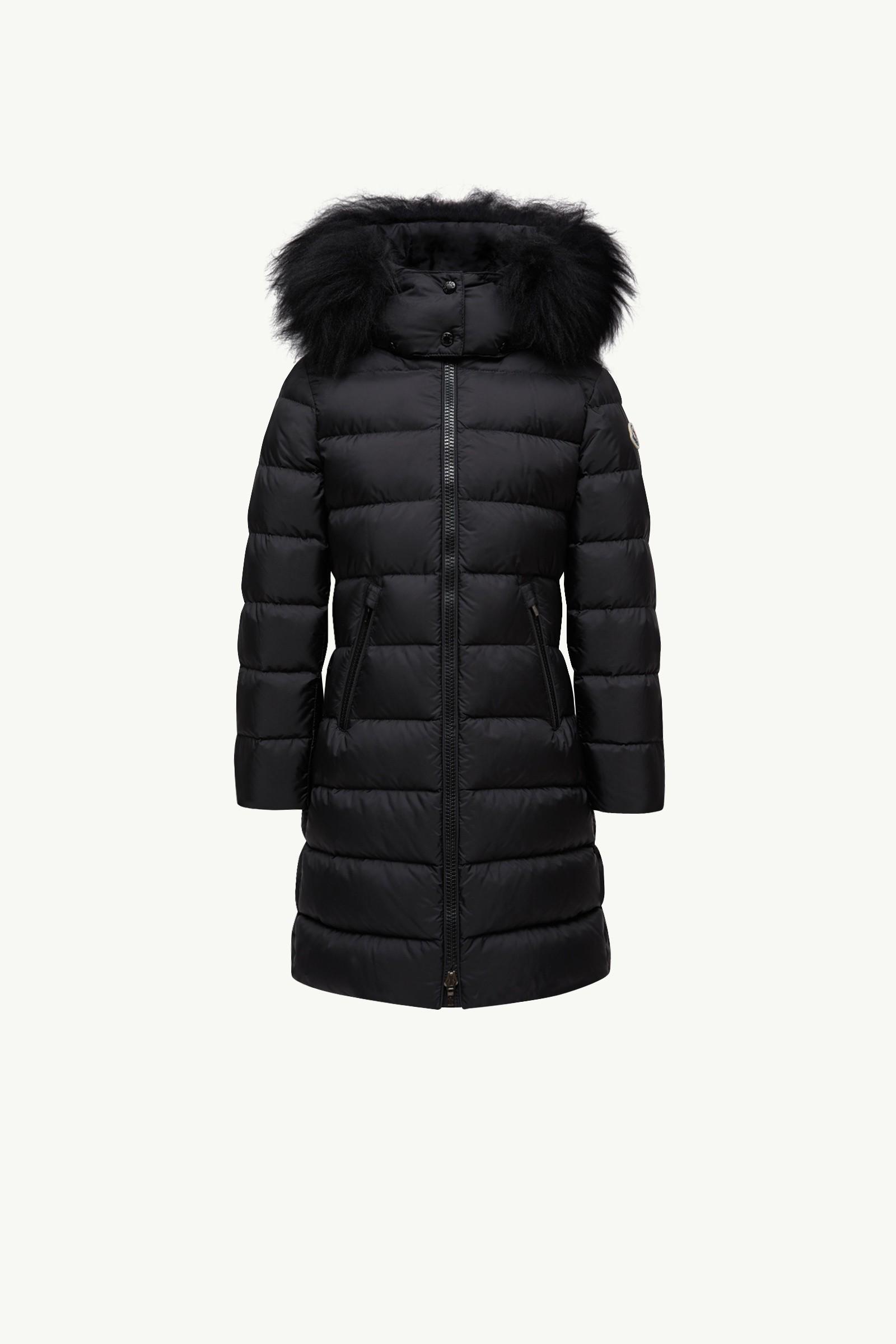 Abelle Hooded Shearling-Trimmed Down Jacket by MONCLER