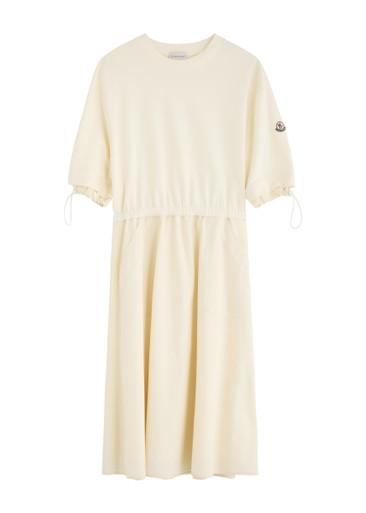 Abito cotton and woven midi dress by MONCLER