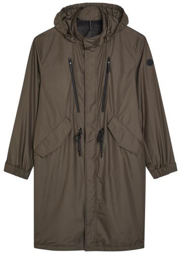 Alisa hoodied shell parka coat by MONCLER