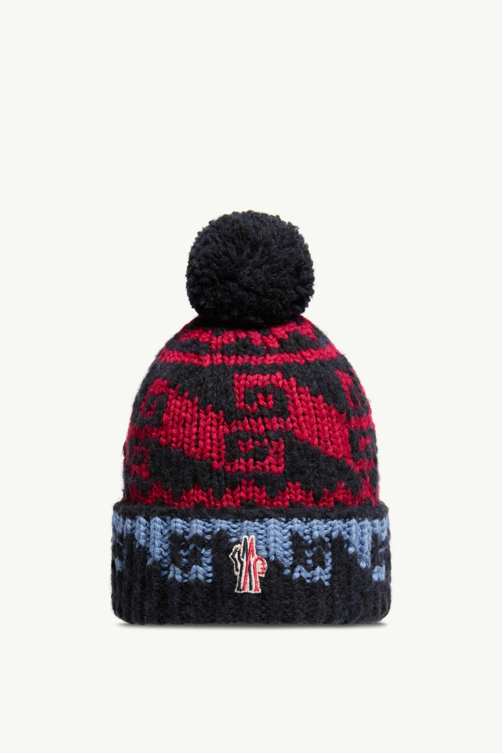 Alpaca & Wool Blend Beanie with Pom Pom by MONCLER
