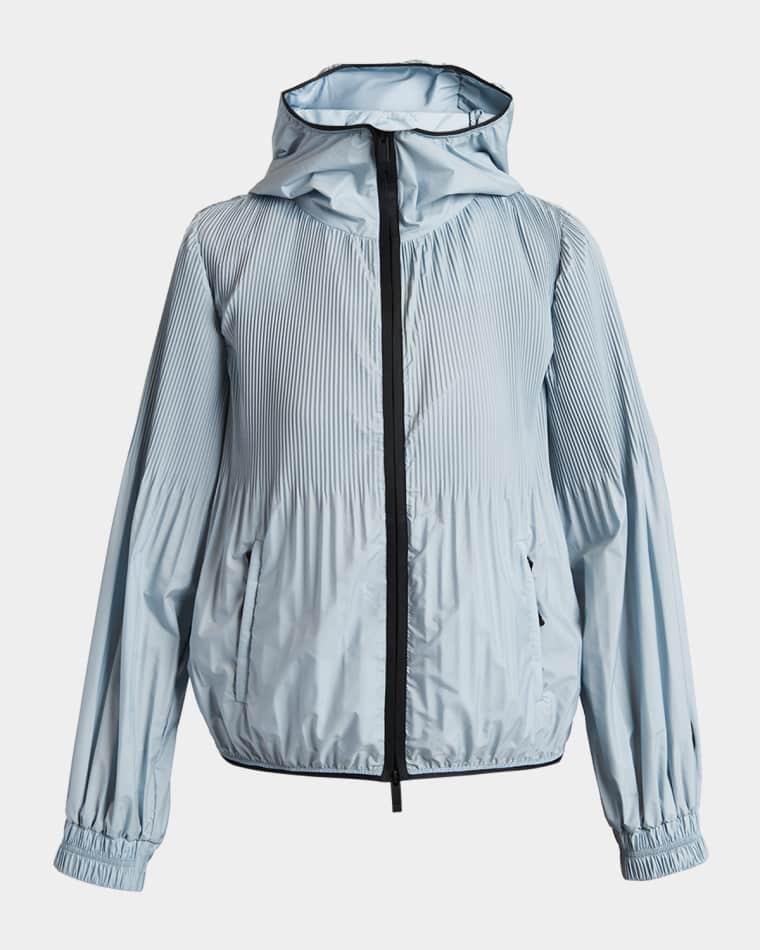 Anemone Pleated Hooded Jacket by MONCLER