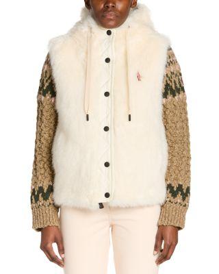 Arve Faux Fur Vest by MONCLER