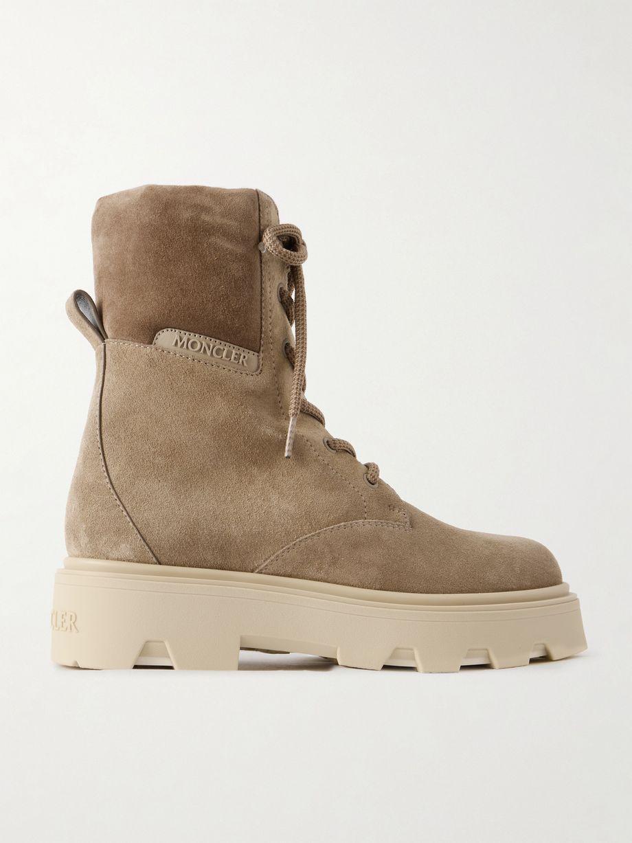 Aurea paneled suede ankle boots by MONCLER