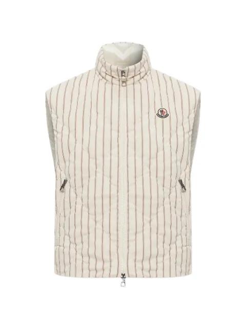 Aussa pinstriped quilted gilet by MONCLER