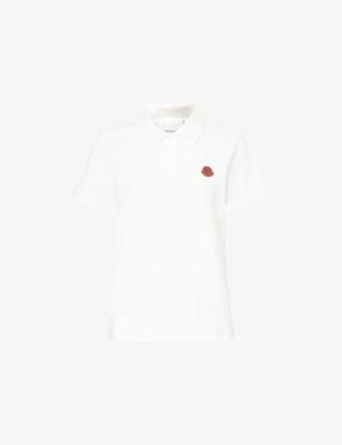 Badge-Embroidered Cotton-Piqué Polo Shirt by MONCLER