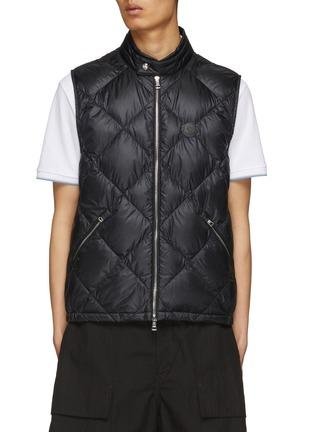 Badge Patch Quilted Vest by MONCLER