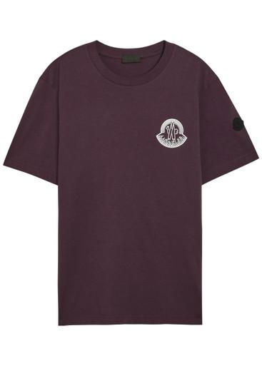Badge printed cotton T-shirt by MONCLER