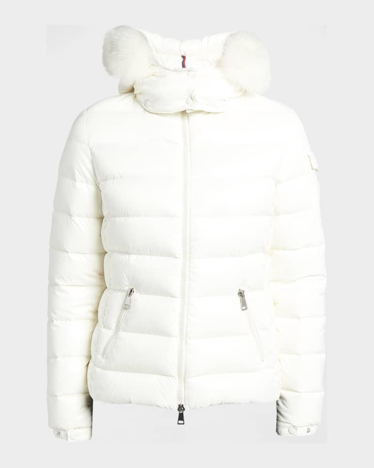 Badyf Faux Fur-Trimmed Hooded Short Down Jacket by MONCLER