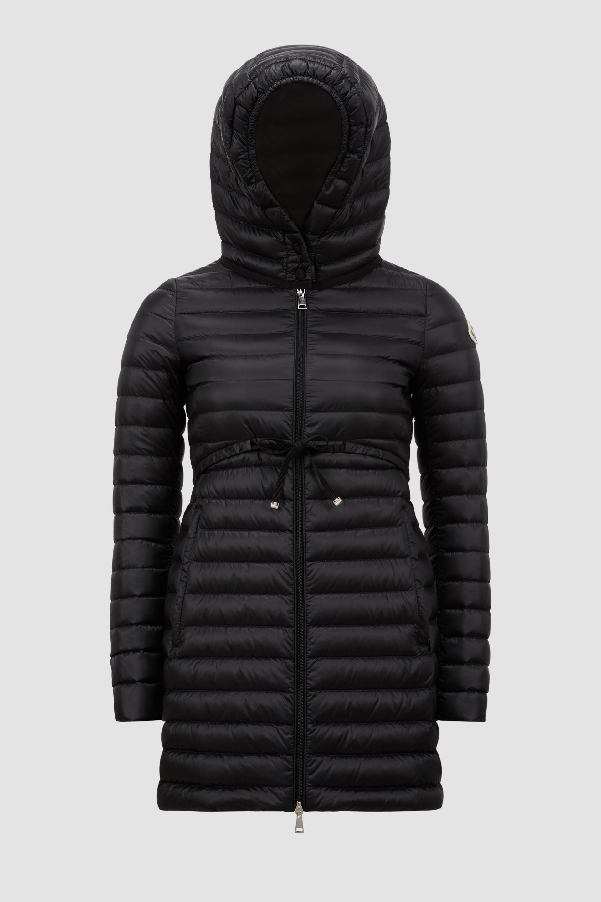 Barbel Hooded Fit & Flare Long Down Jacket by MONCLER