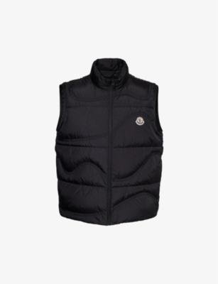 Beidaihe brand-patch shell-down gilet by MONCLER