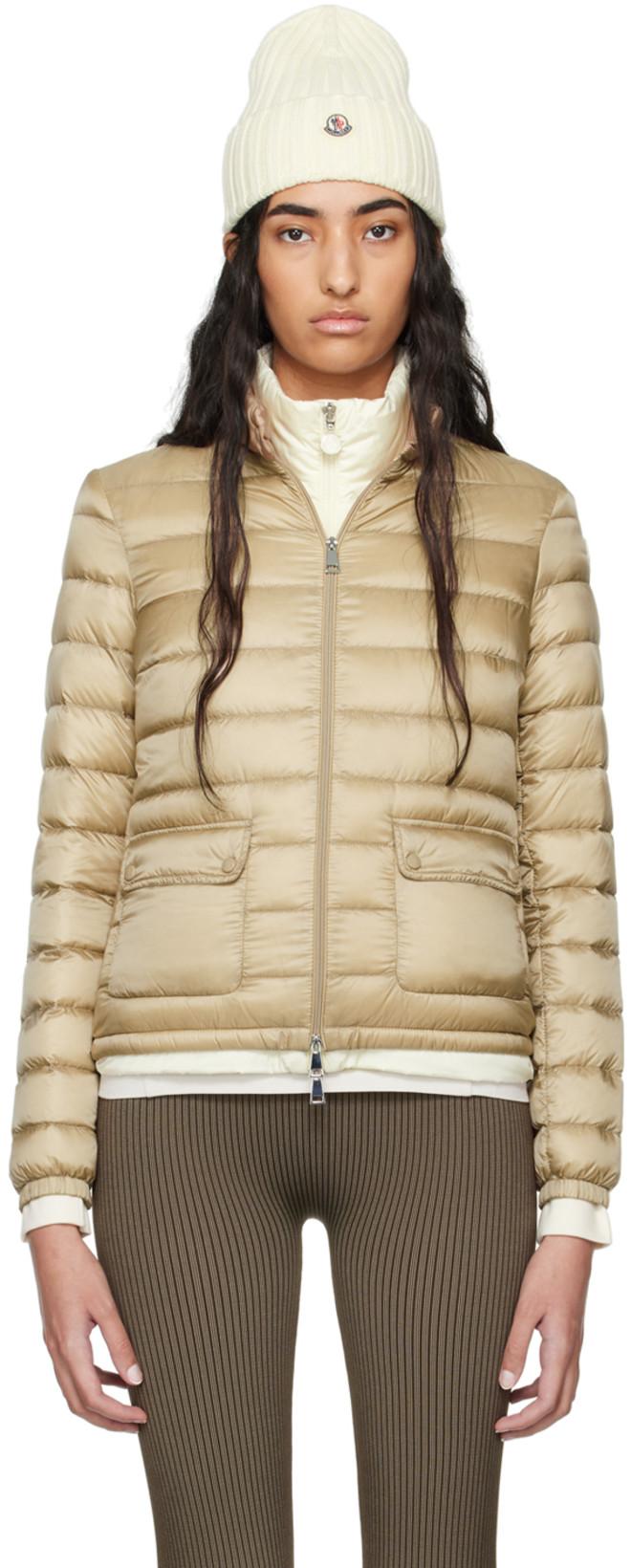 Beige Lans Down Jacket by MONCLER