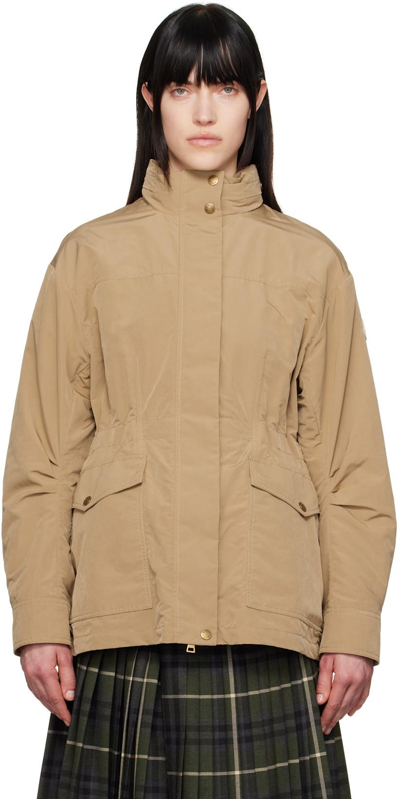 Beige Nades Short Jacket by MONCLER