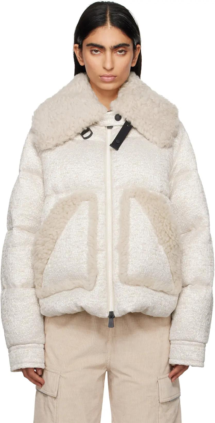Beige Stowe Down Jacket by MONCLER