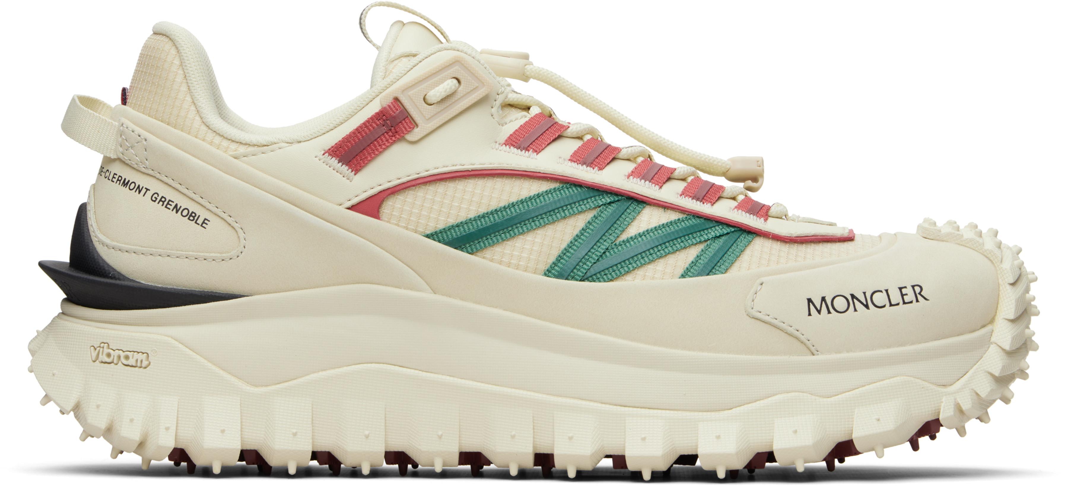 Beige Trailgrip Sneakers by MONCLER