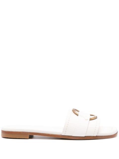 Bell leather slides by MONCLER