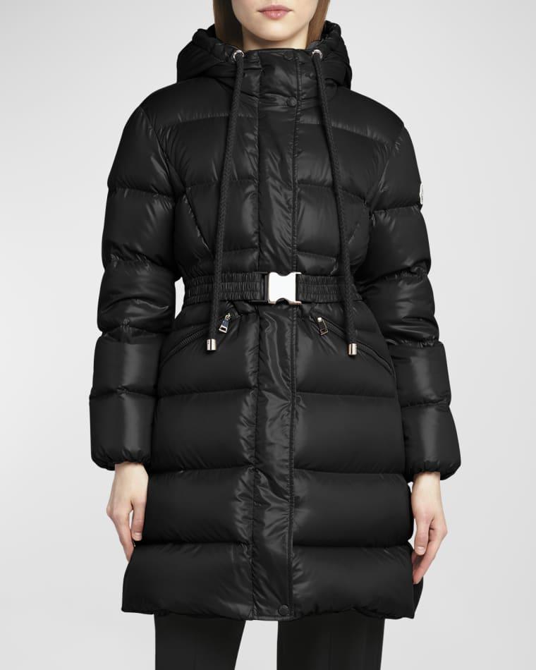 Bellevue Hooded Long Down Jacket by MONCLER