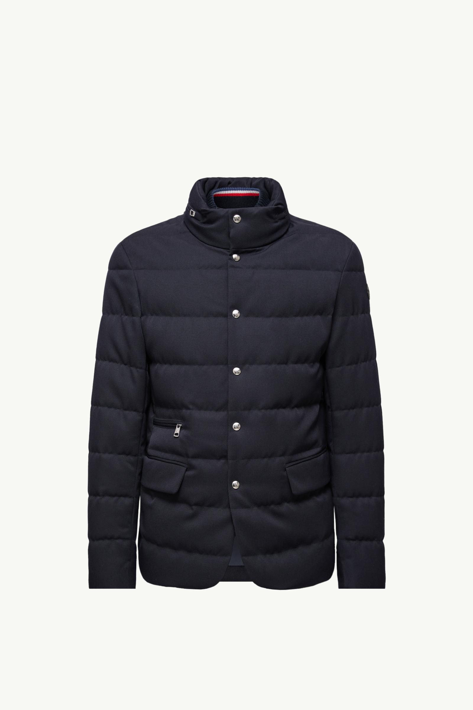 Bess Hooded Wool Short Down Jacket by MONCLER