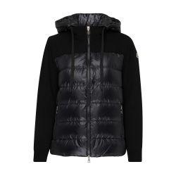 Bi-material puffer jacket by MONCLER