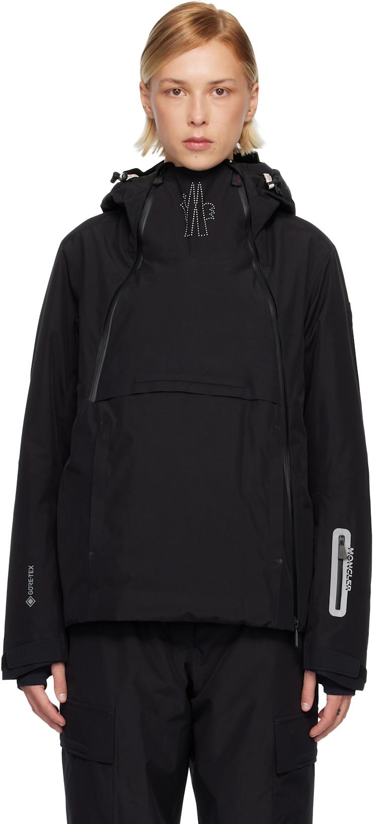 Black Ampay GORE-TEX Hooded Padded Ski Down Jacket by MONCLER
