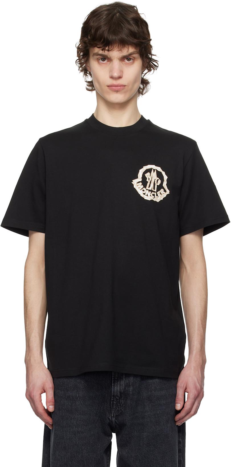Black Archivio Creativo T-shirt by MONCLER