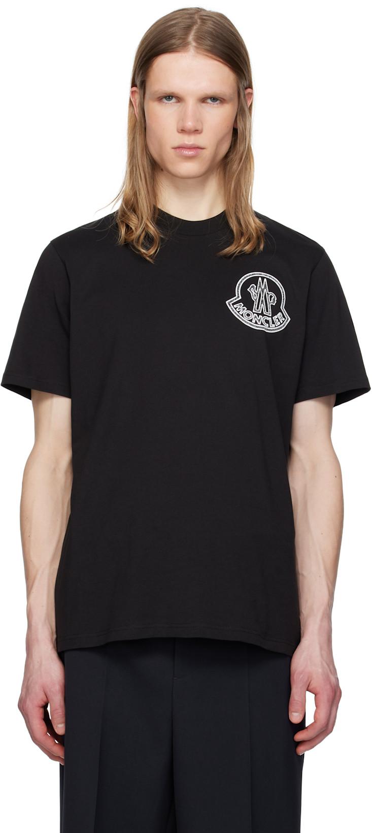 Black Archivio Creativo T-shirt by MONCLER