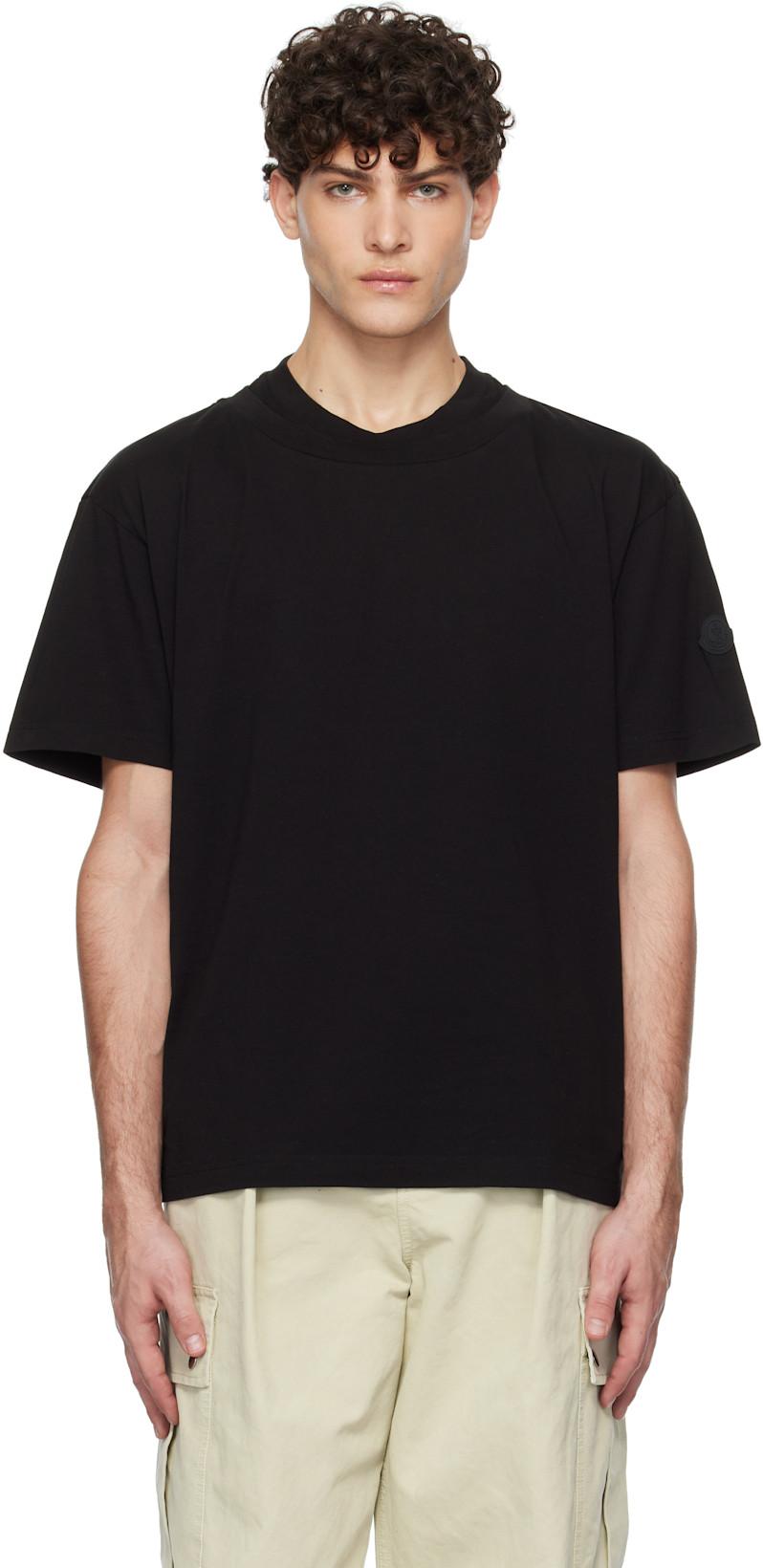 Black Archivio Layered T-shirt by MONCLER
