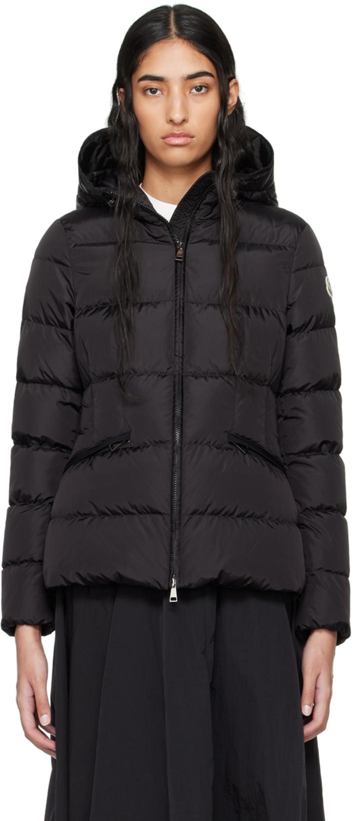 Black Avoce Short Down Jacket by MONCLER