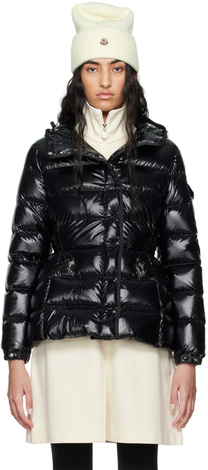 Black Barante Short Down Jacket by MONCLER