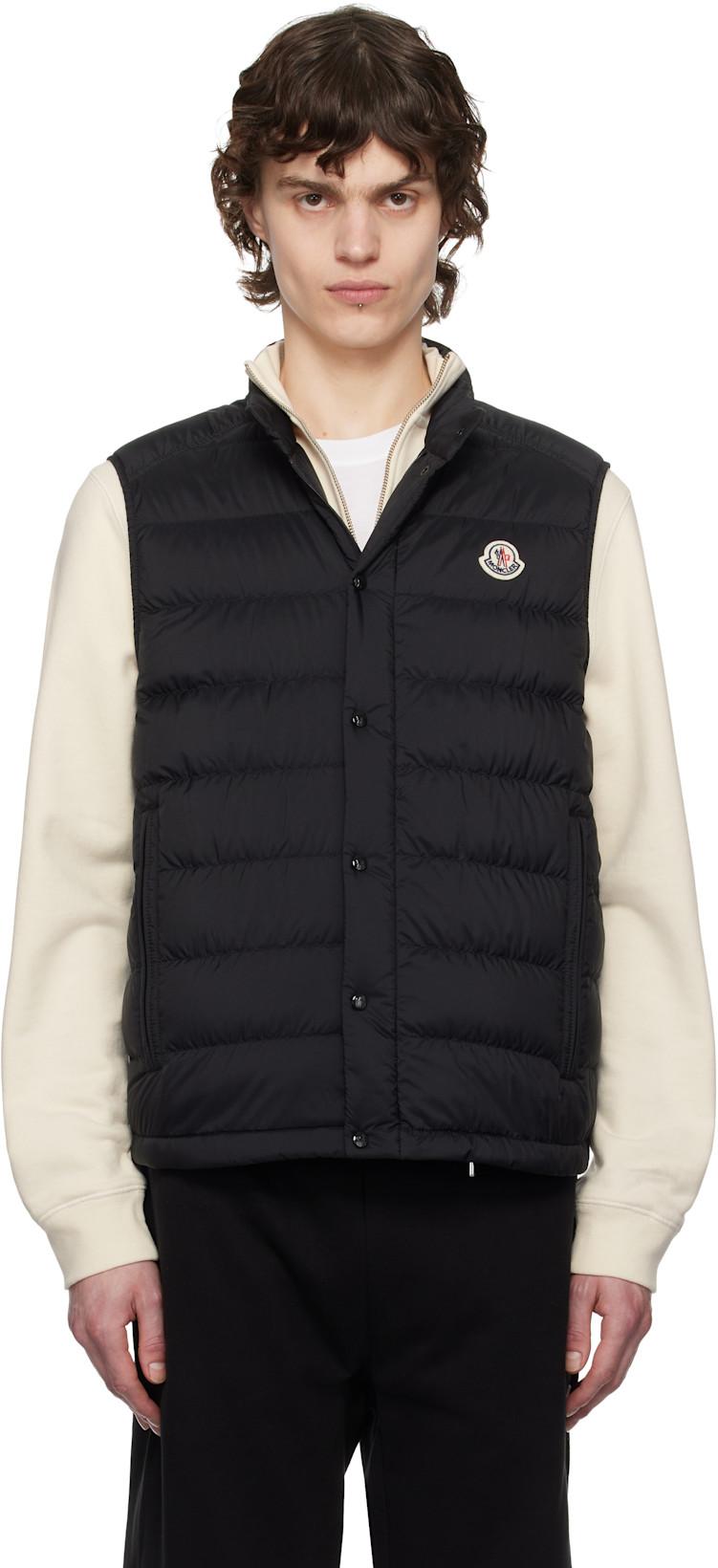 Black Barthe Down Vest by MONCLER