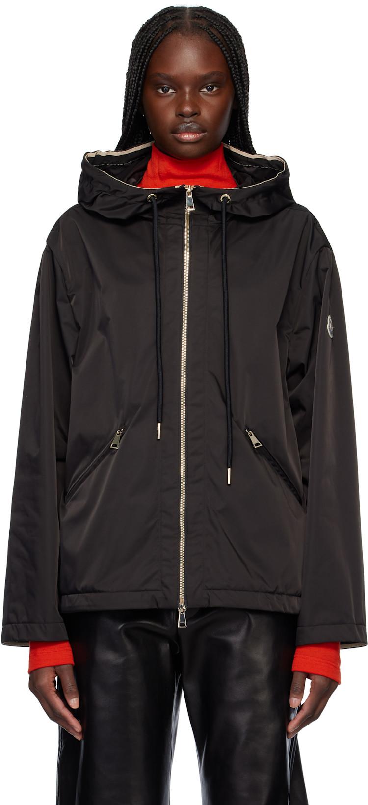 Black Cassiopea Hooded Jacket by MONCLER