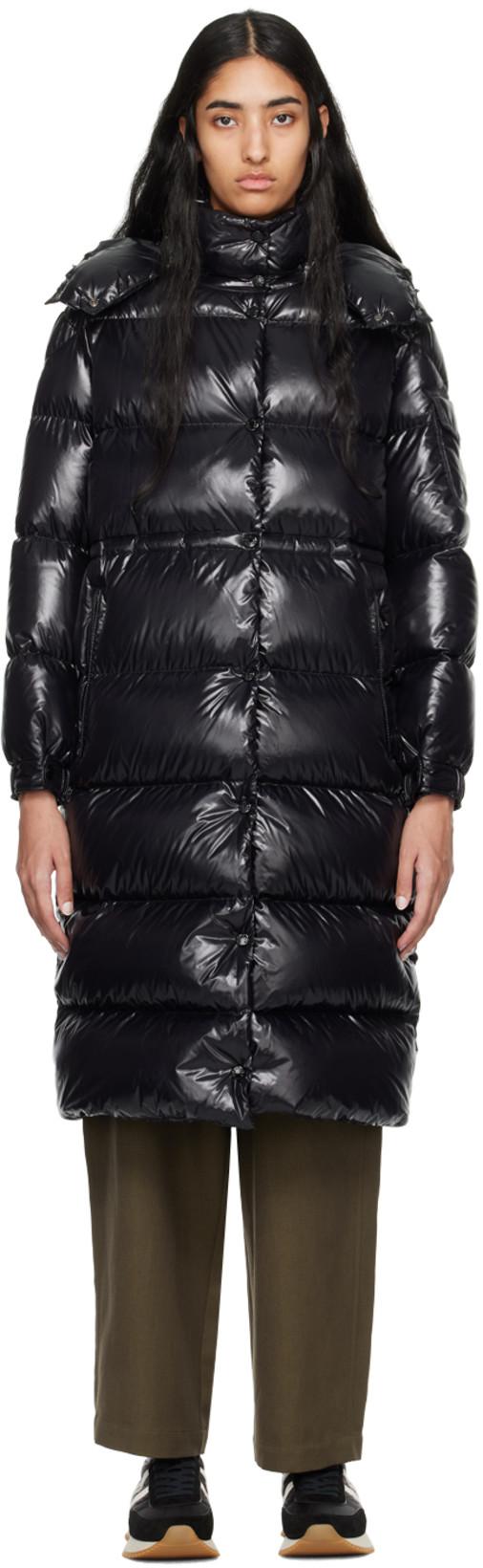 Black Cavettaz Down Coat by MONCLER