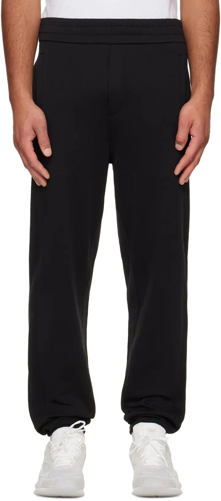 Black Cotton Sweatpants by MONCLER