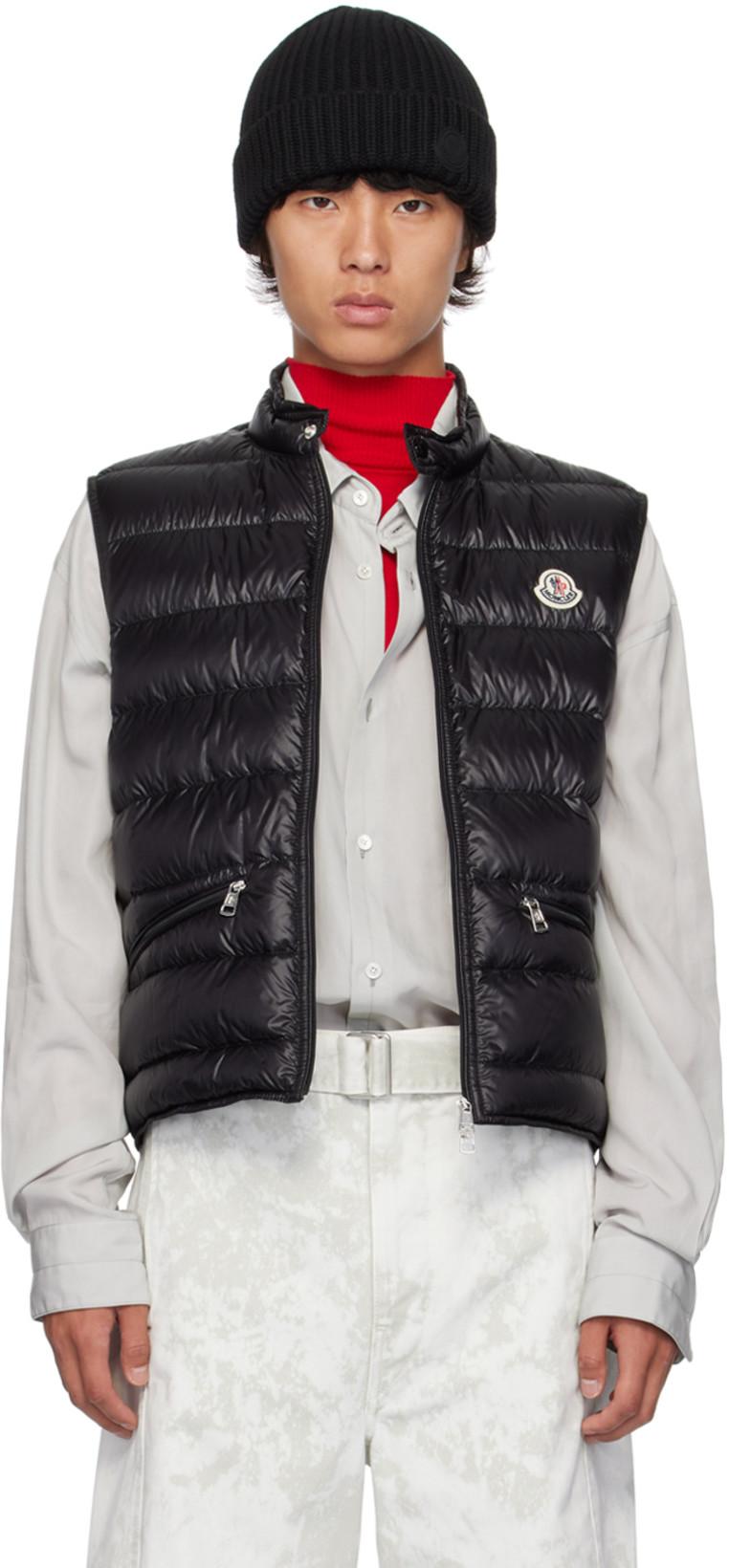 Black Gui Down Vest by MONCLER