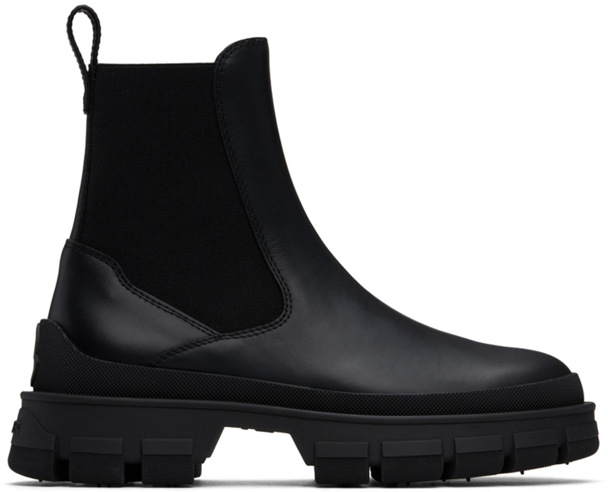 Black Hevea Chelsea Boots by MONCLER