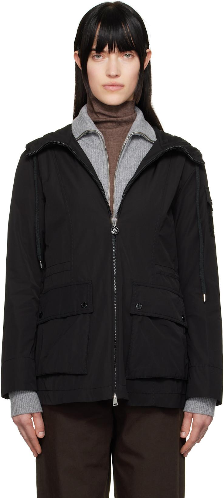 Black Leandro Hooded Jacket by MONCLER