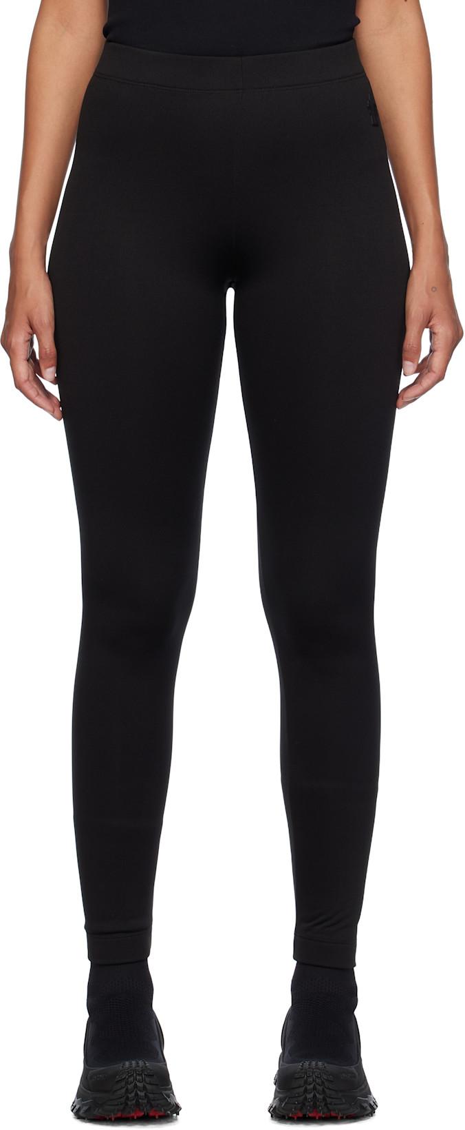 Black Lightweight Sport Leggings by MONCLER