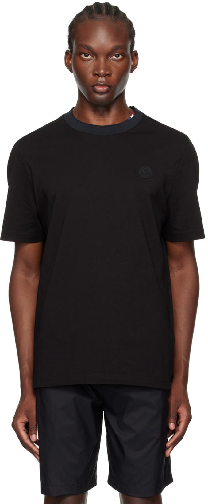 Black Logo Patch T-Shirt by MONCLER