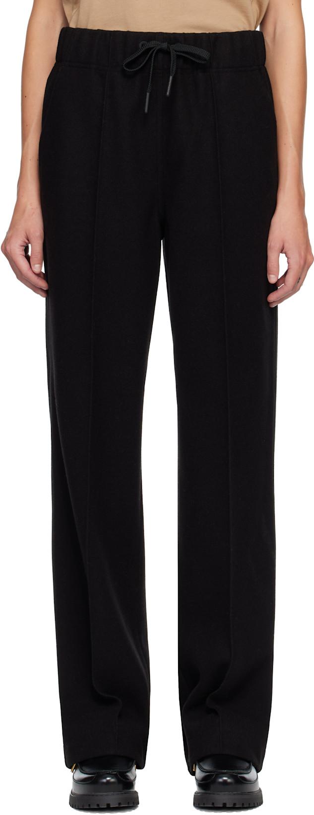 Black Logo Sweatpants by MONCLER