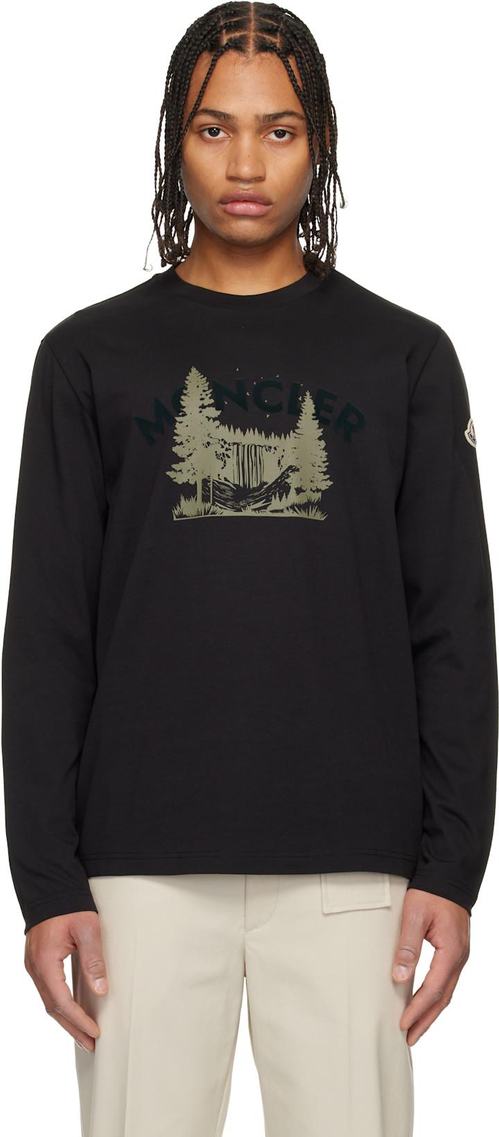 Black Long Sleeve T-shirt by MONCLER