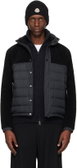 Black Mistral Teddy Short Down Jacket by MONCLER