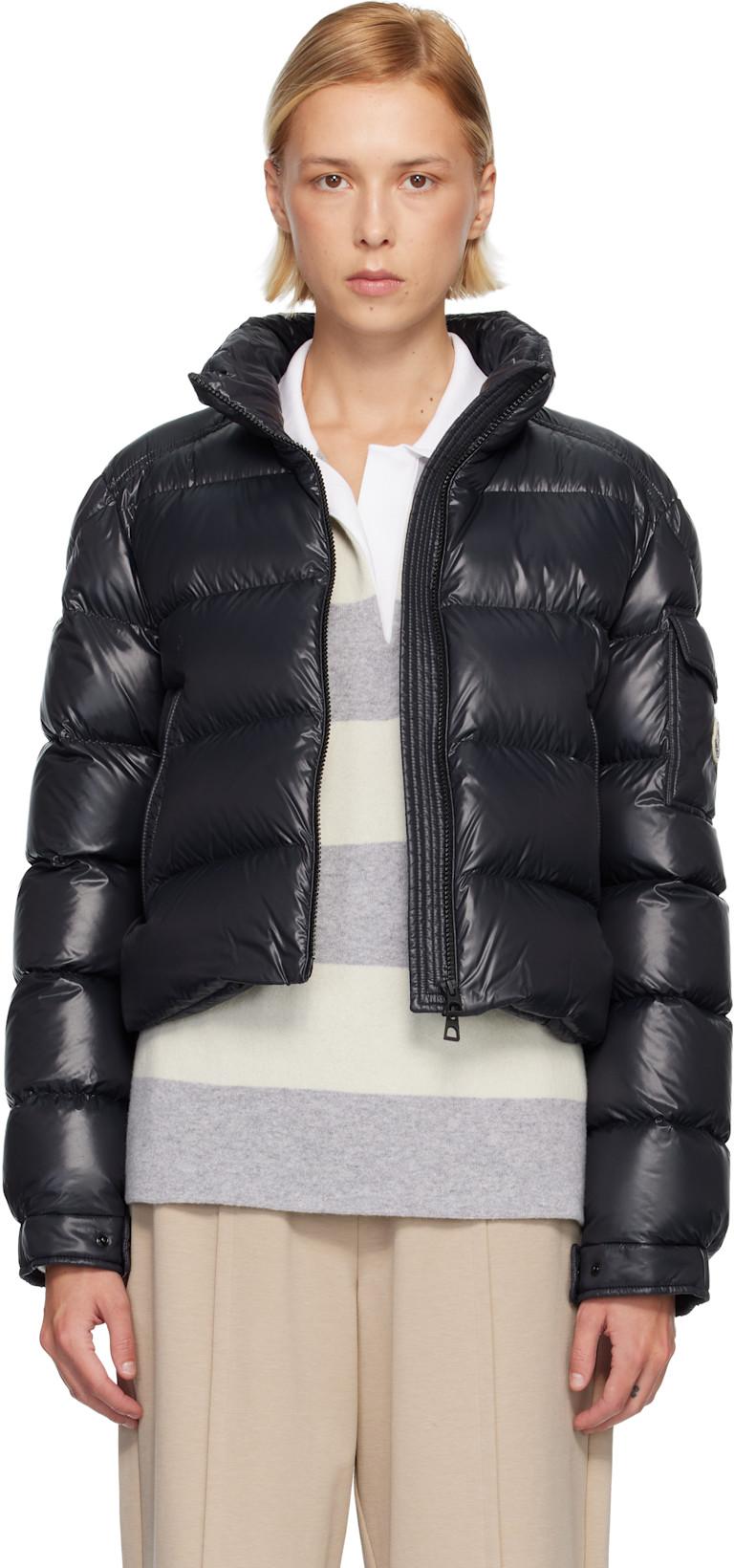 Black Petra Short Down Jacket by MONCLER