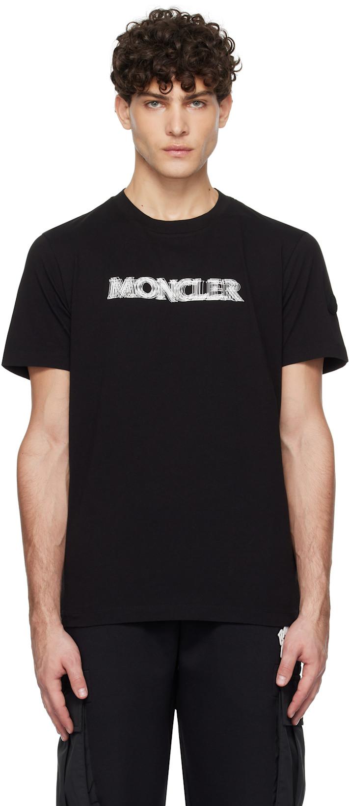 Black S/S T-shirt by MONCLER