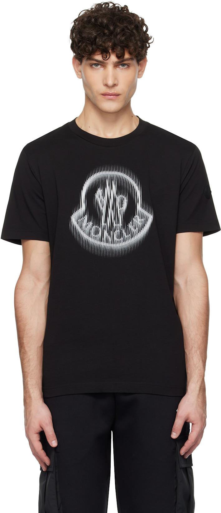 Black SS T-shirt by MONCLER