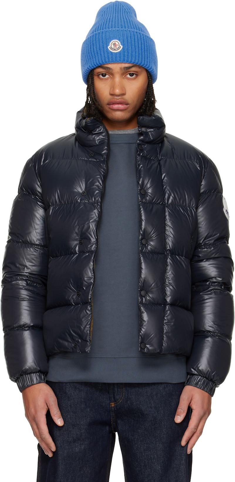 Black Tripiti Short Down Jacket by MONCLER