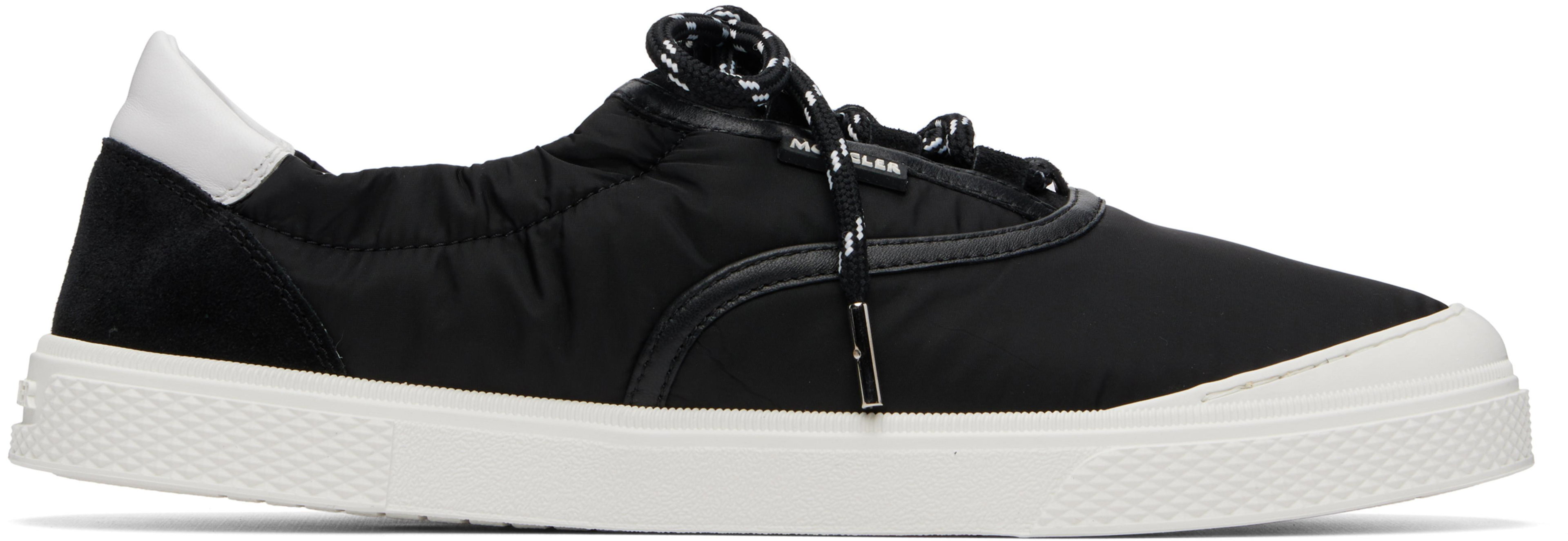 Black Vera Leisure Nylon Sneakers by MONCLER