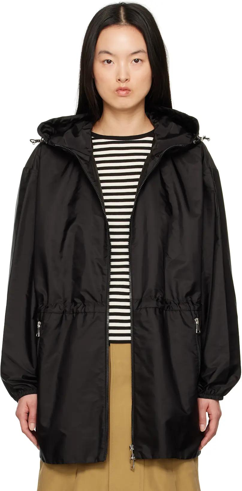 Black Wete Hooded Jacket by MONCLER