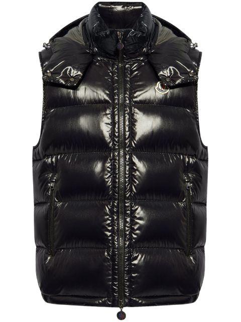 Bormes high-shine padded gilet by MONCLER